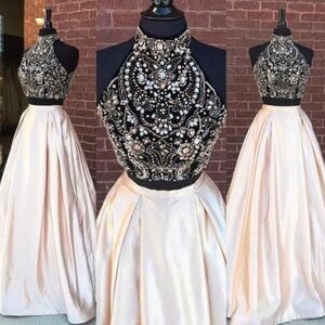Sherri hill Beaded two piece gown evening dress NWT size 6